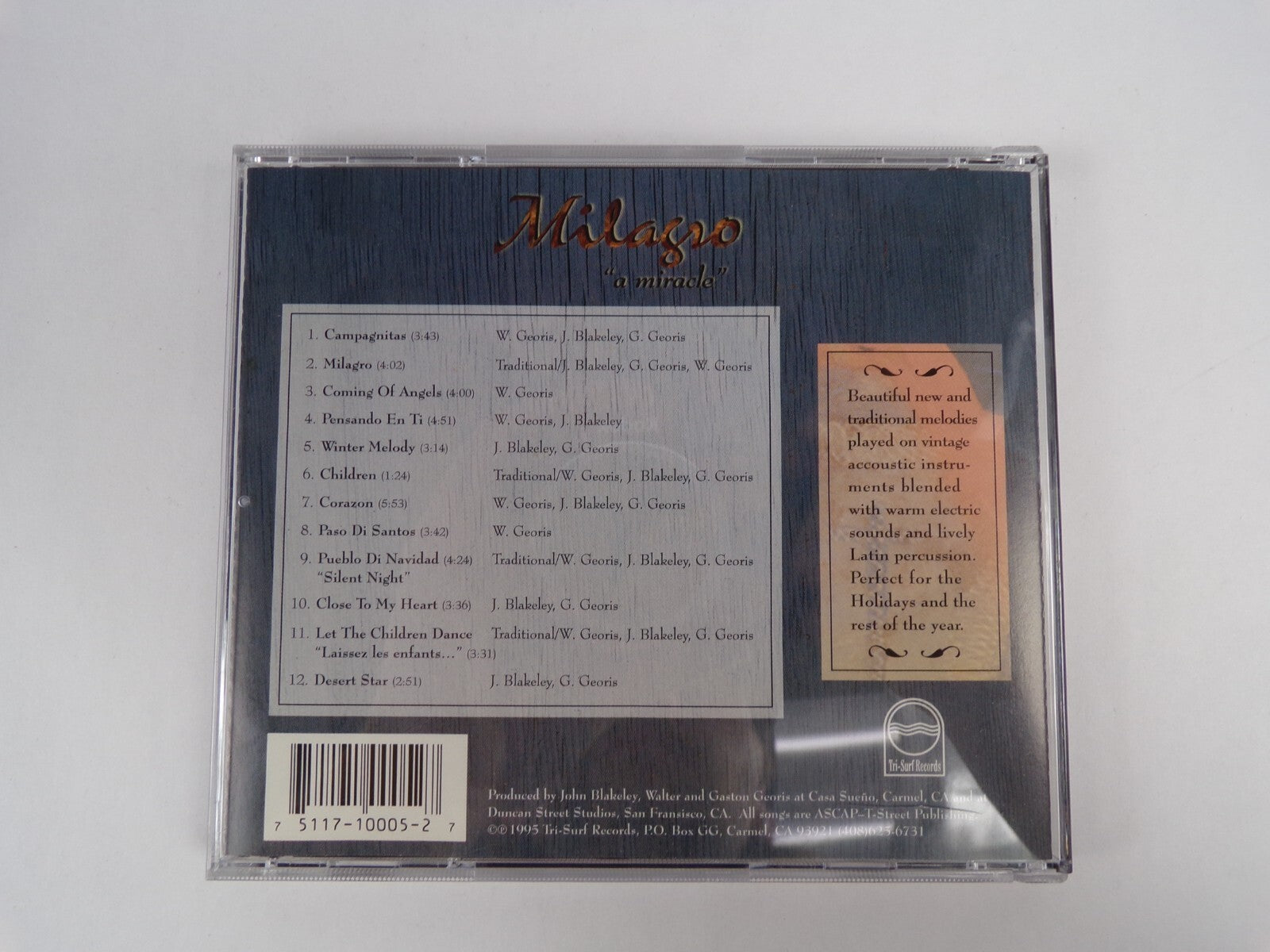 Milagro a miracle Georis Blakeley georis CD #13