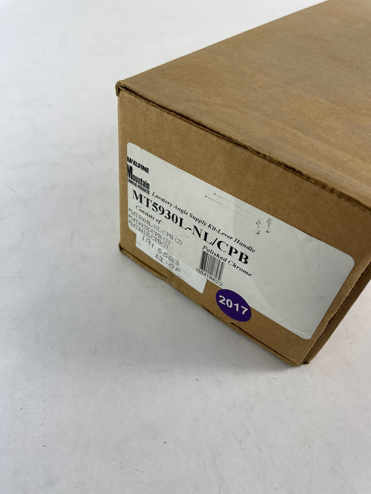 Mountain Plumbing Lever Handle Style Angle Compression Supply Kit MT5930L-NL/CPB