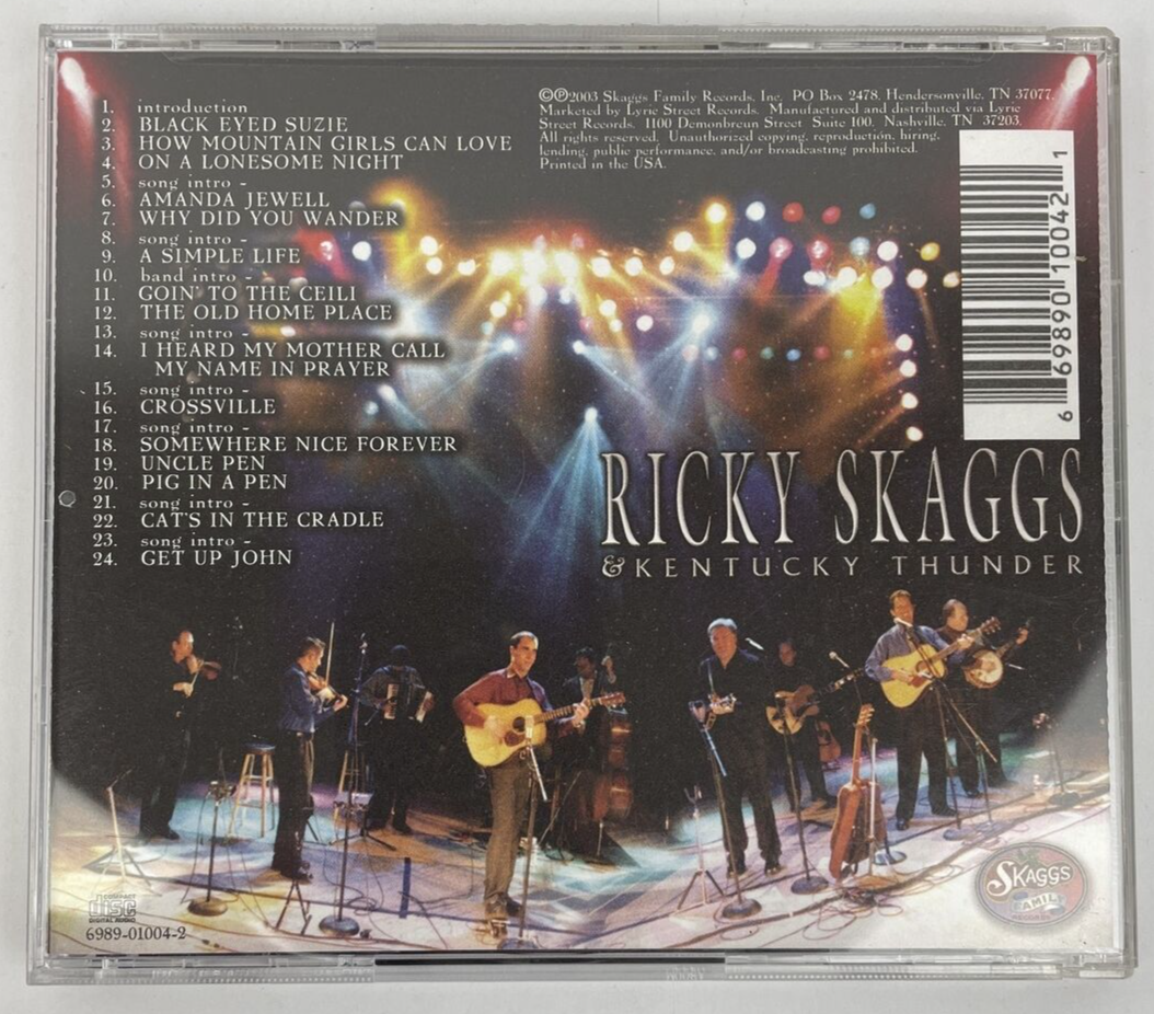 (Ricky Skaggs w/Kentucky Thunder) Live Charleston Music Hall Digital Audio CD S