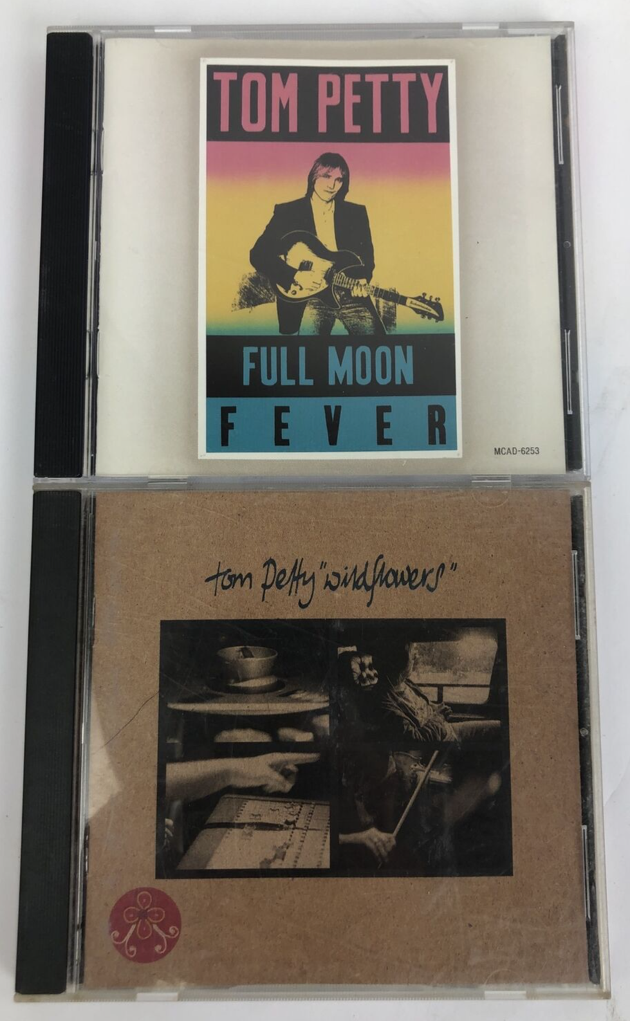 Lot of 2 x Digital Audio CD TOM PETTY Wildflowers, 94' + Full Moon Fever, 89' #1