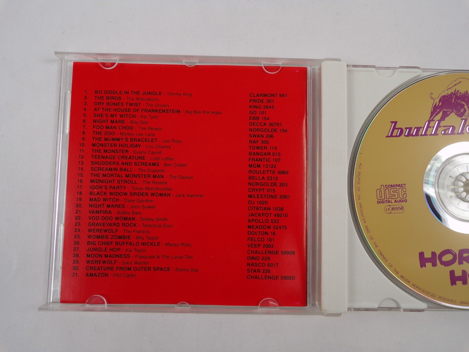 Horror Hop Buffalo Bop CD #18