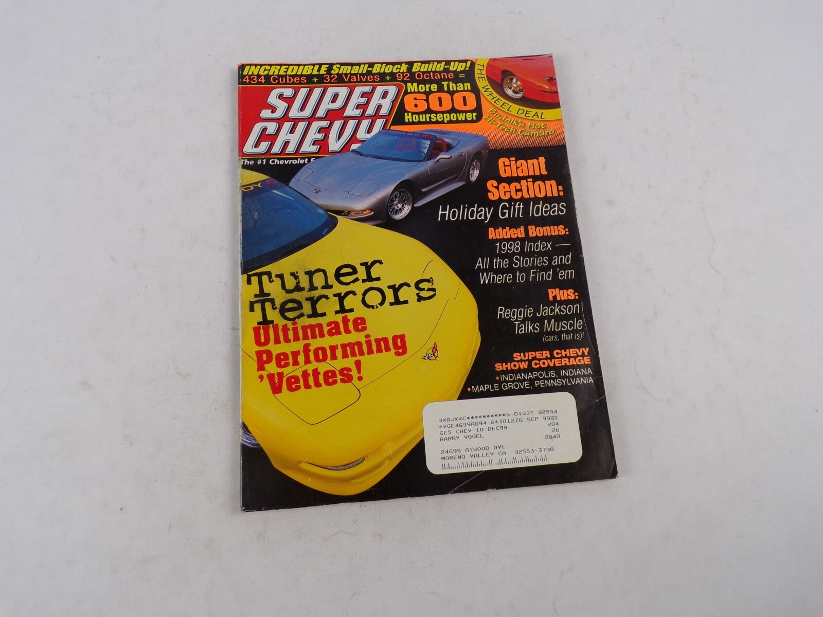 September 1973 Super Chevy Tuner Terrors Ultimate Performing 'Vettes! Giant Sect
