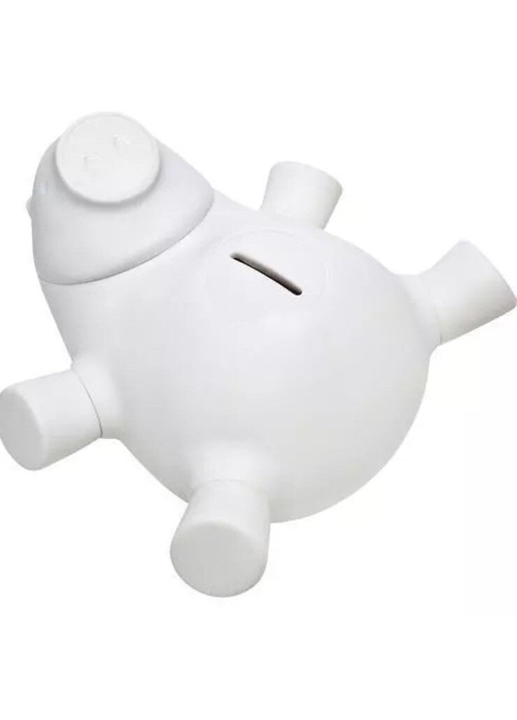 Quirky Porkfolio Smart Electronic Piggy Bank White Wifi App - Track Your Savings