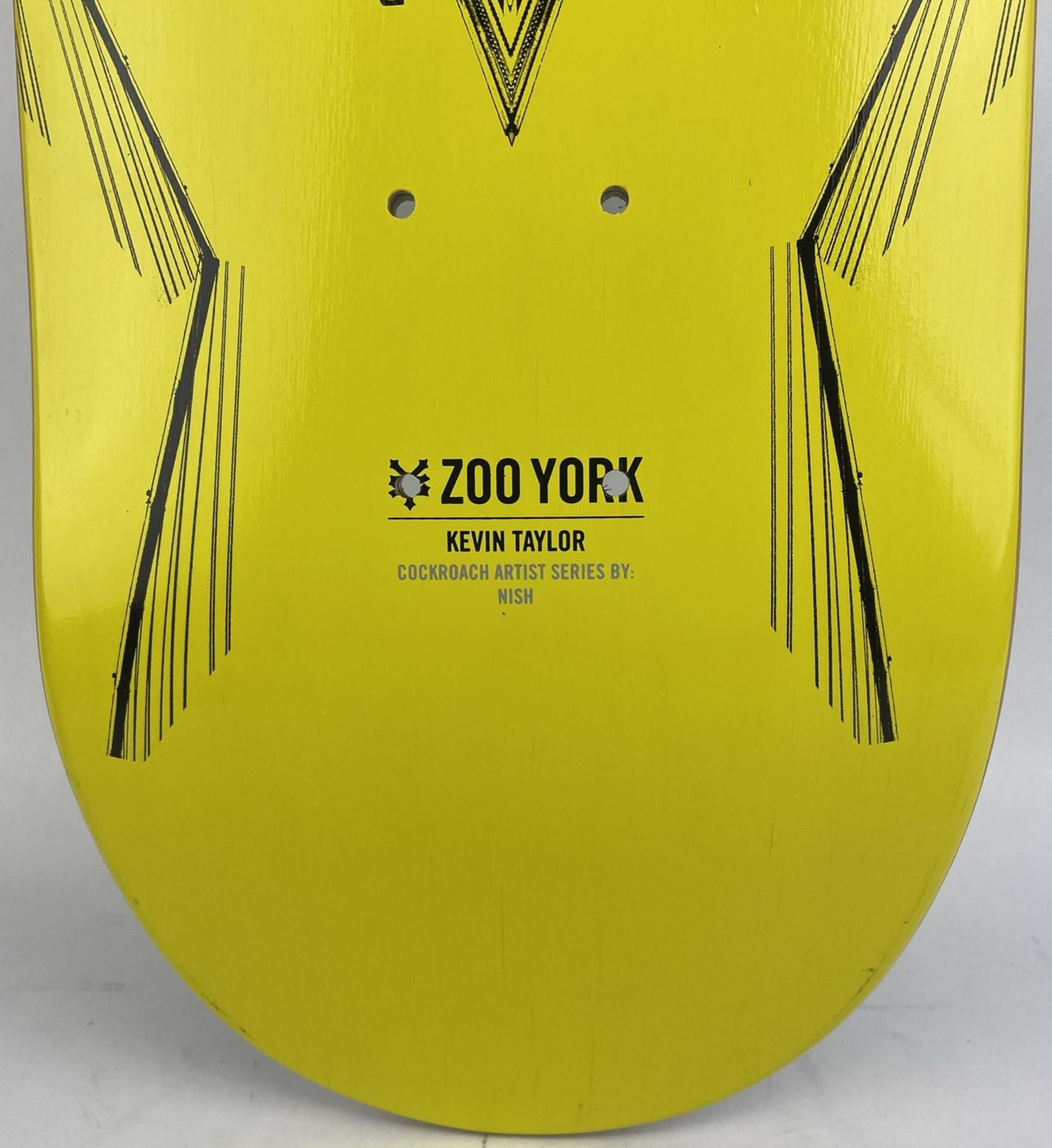 Zoo York Skateboard Deck KEVIN TAYLOR Signed Personalized Cockroach Series 8"