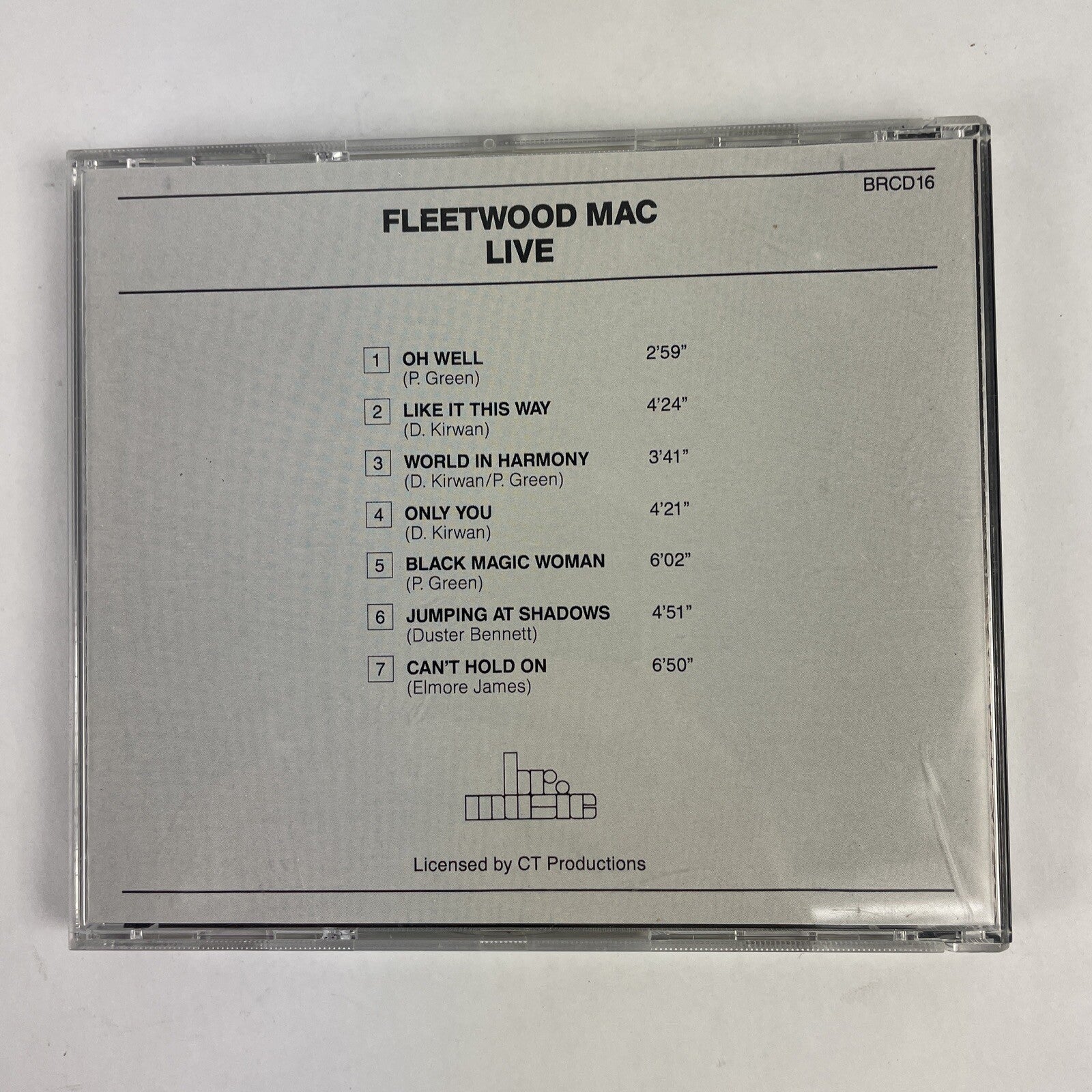 Fleetwood Mac - Live CD Rare Swedish Import #17