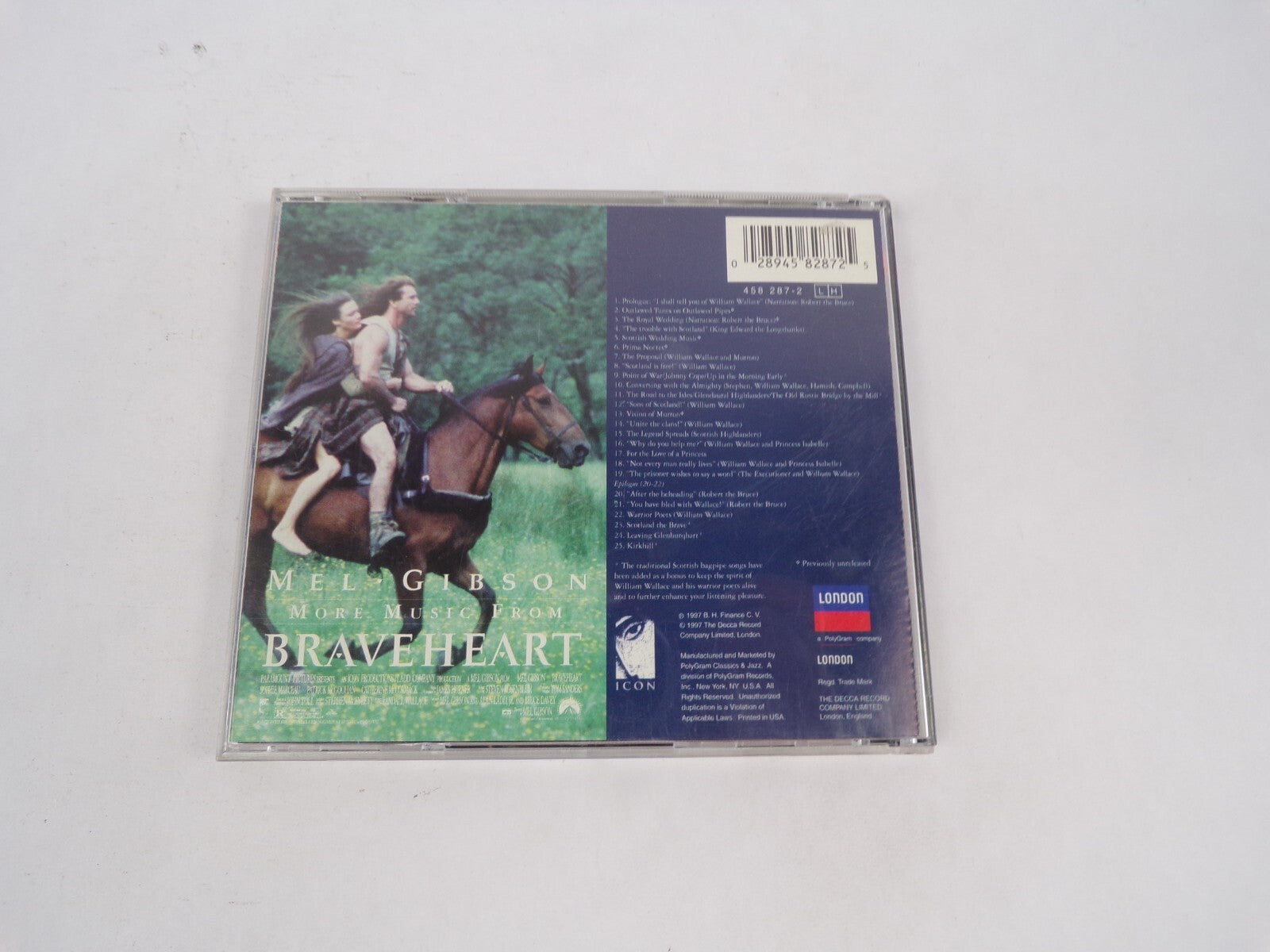 Mel Gibson More Music From Braveheart Music Composed And Conducted By JamesCD#68