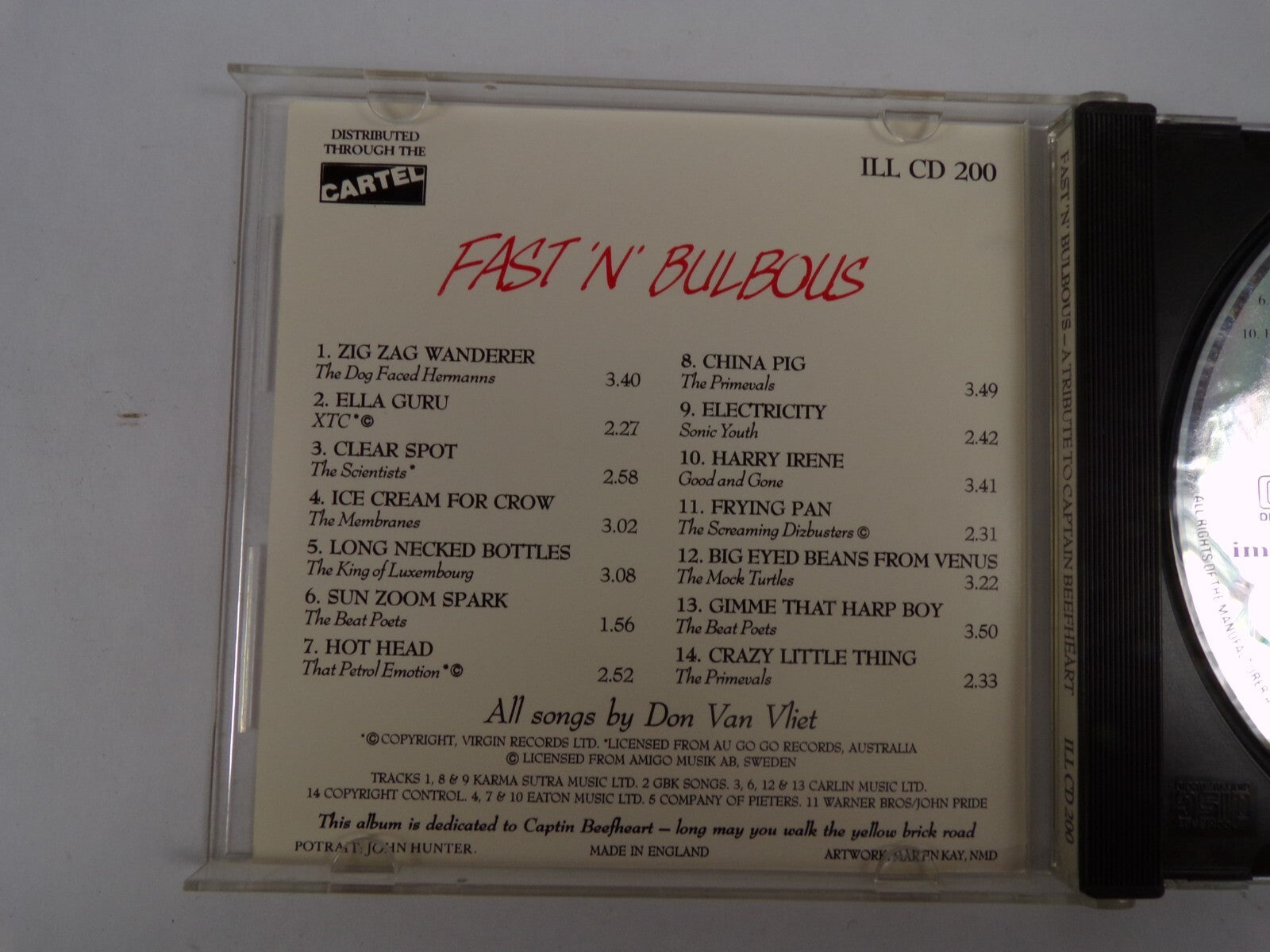 Fast N Bulbous XTC Sonic Youth That Petrol Emotion Primevals CD#37