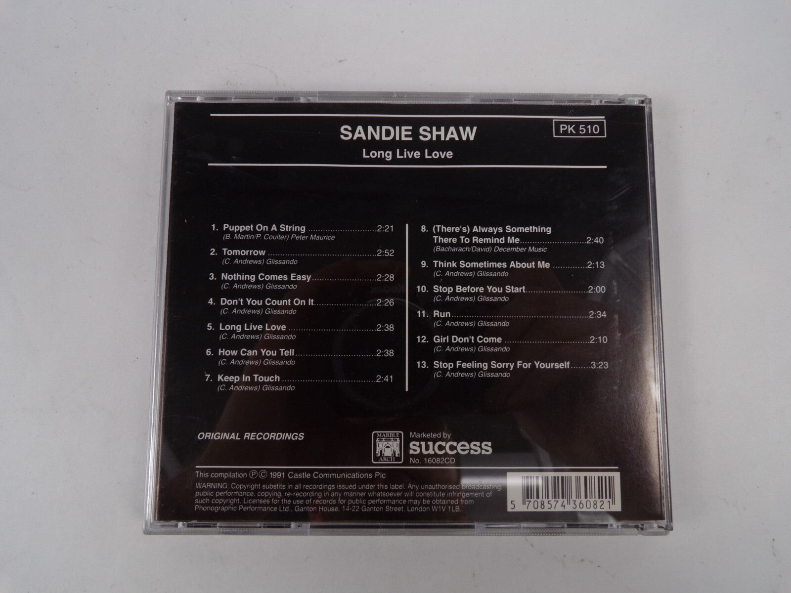 Sandie Shaw Long Live Love Always Something There To Remind Me CD#38