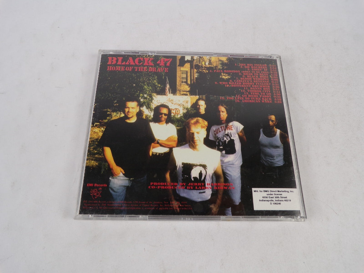 Black 47 Home Of The Brave The Big Fellah Oh Maureen Losin' Paul Robeson CD#31