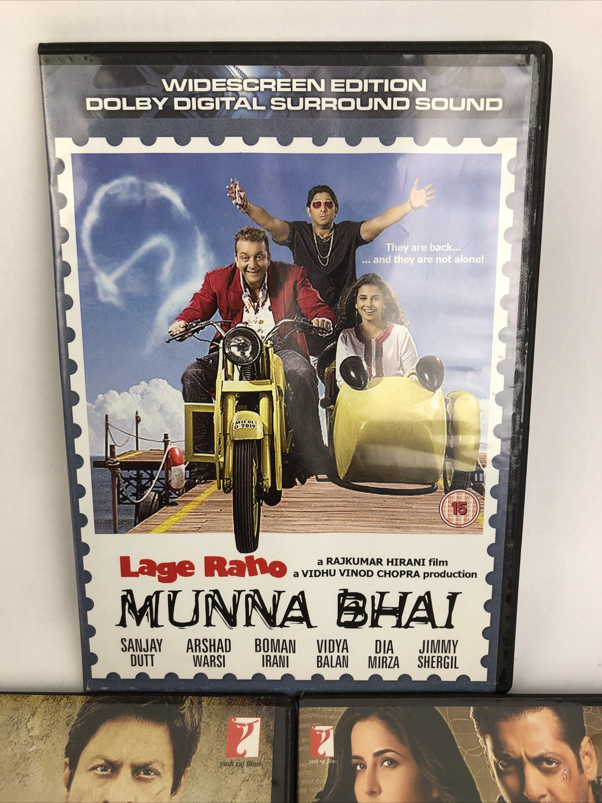 5 x BOLLYWOOD DVD Lot RA ONE, Race 2, Munna Bhai, EK THA TIGER, JAB TAK HAI JAAN