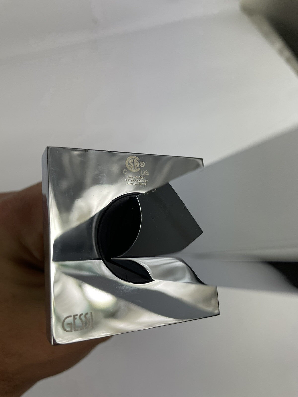 Gessi Quadro 17438#031 kitchen faucet chrome spout single basin mixer modern Italian tap