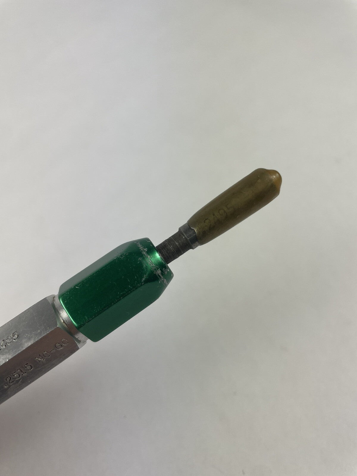 Reversible Plain Go NoGo Pin Plug Gage Gauge with handle X= .2495 & .2515