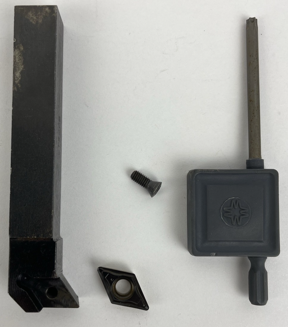 Smart Lathe Carbide Insert Lathe Fine Turning Tool # UT5008 Left w Key Tool
