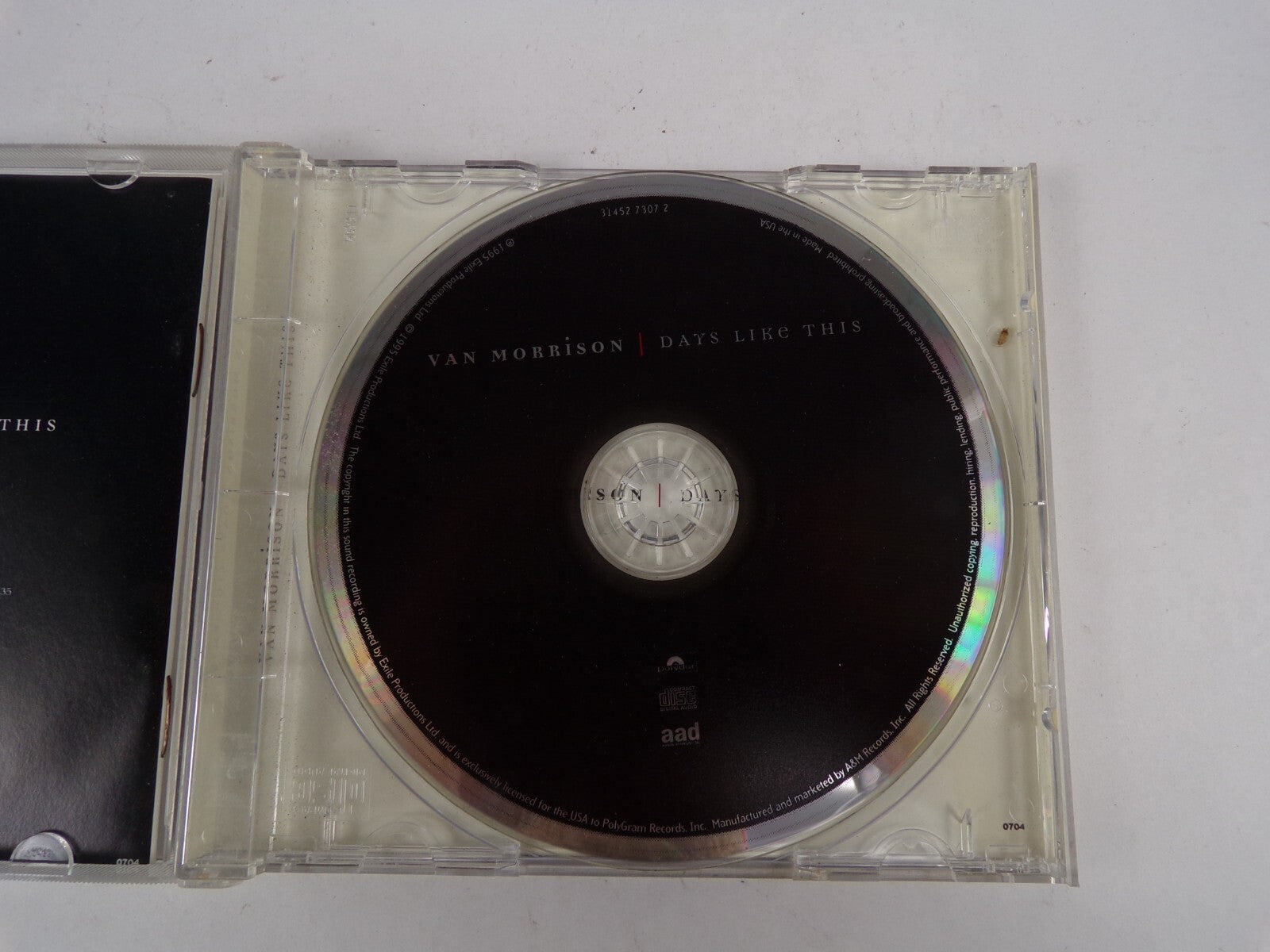 Van Morrison Days Like This No Religion Raincheck Melancholia CD#40