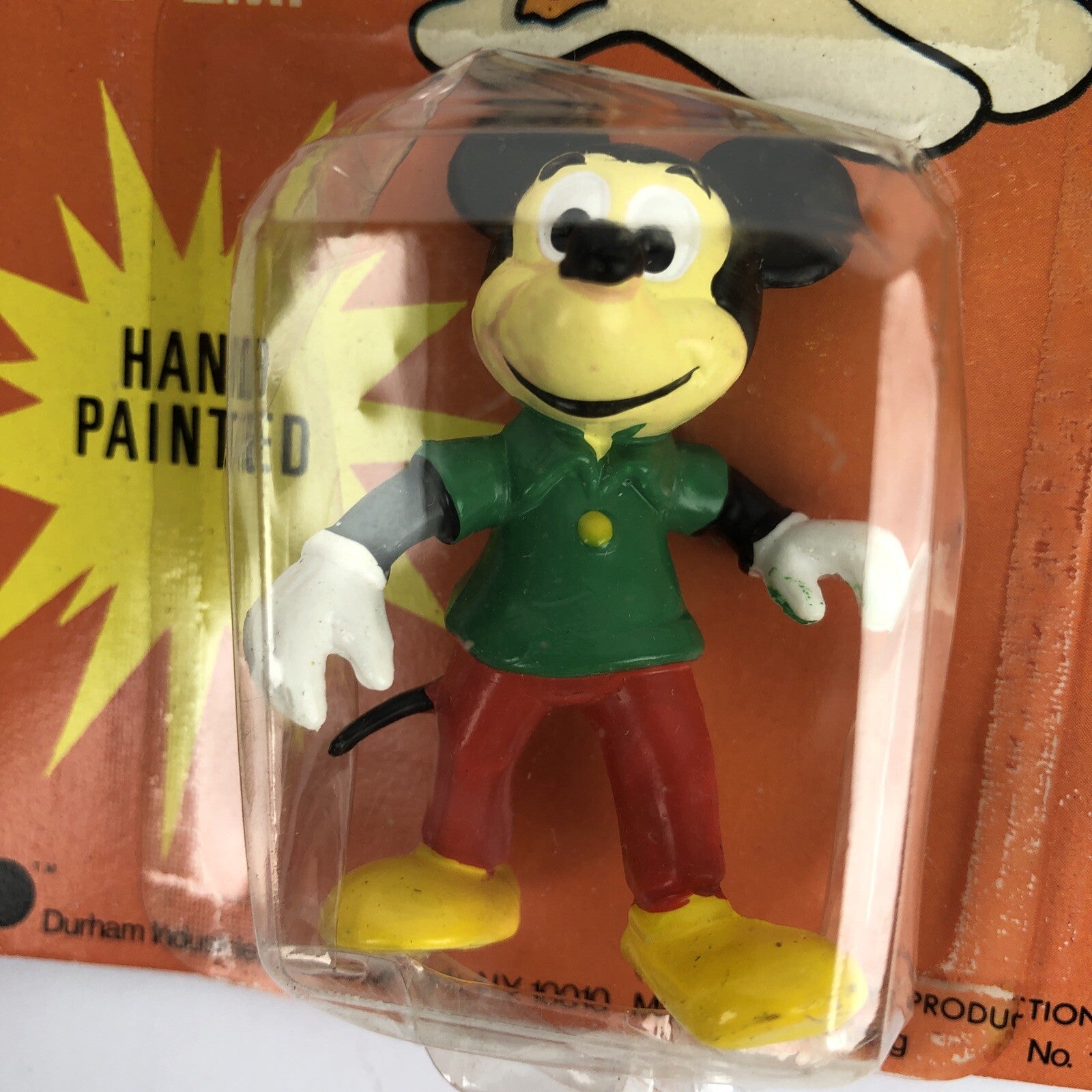 DISNEY-KINS HAND PAINTED MICKEY MOUSE Donald Duck 2" SOFT & BENDABLE BY DURHAM