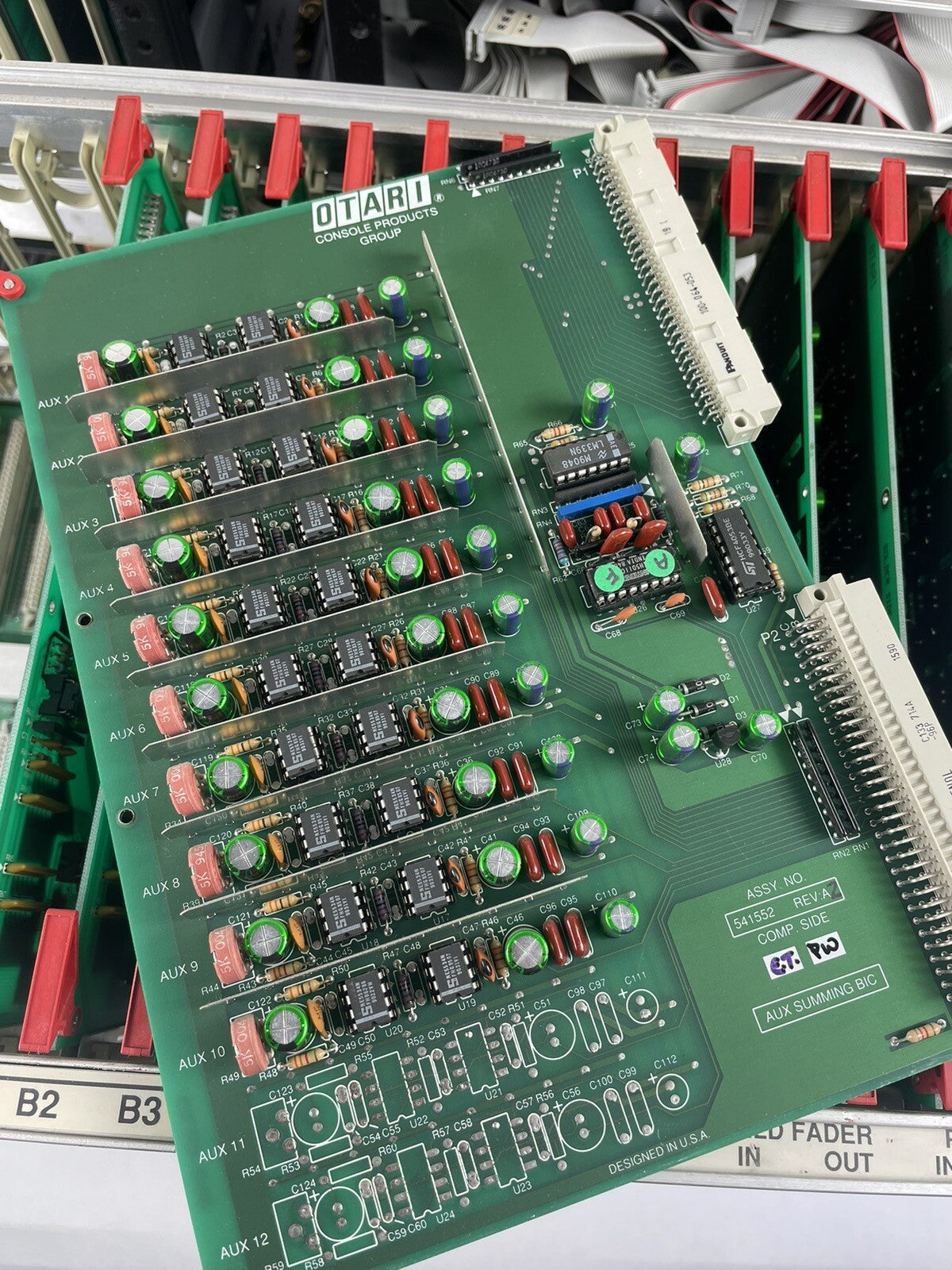 Lot of Otari Series 54 S54 – Circuit panel boards for console mixer