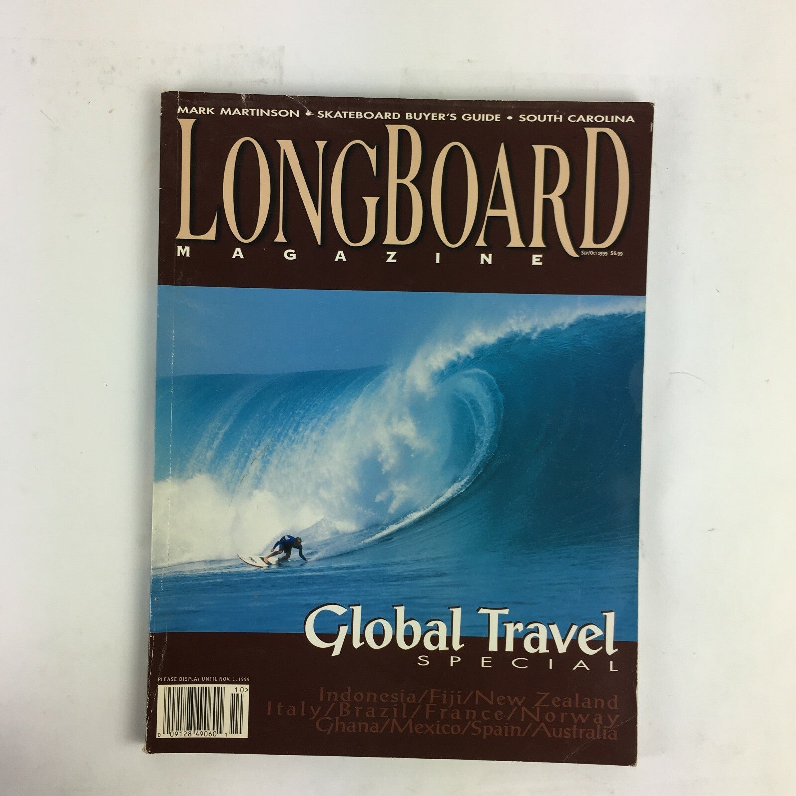 October 1999 Longboard Magazine Global TravelSpecial MarkMartinson SouthCarolina