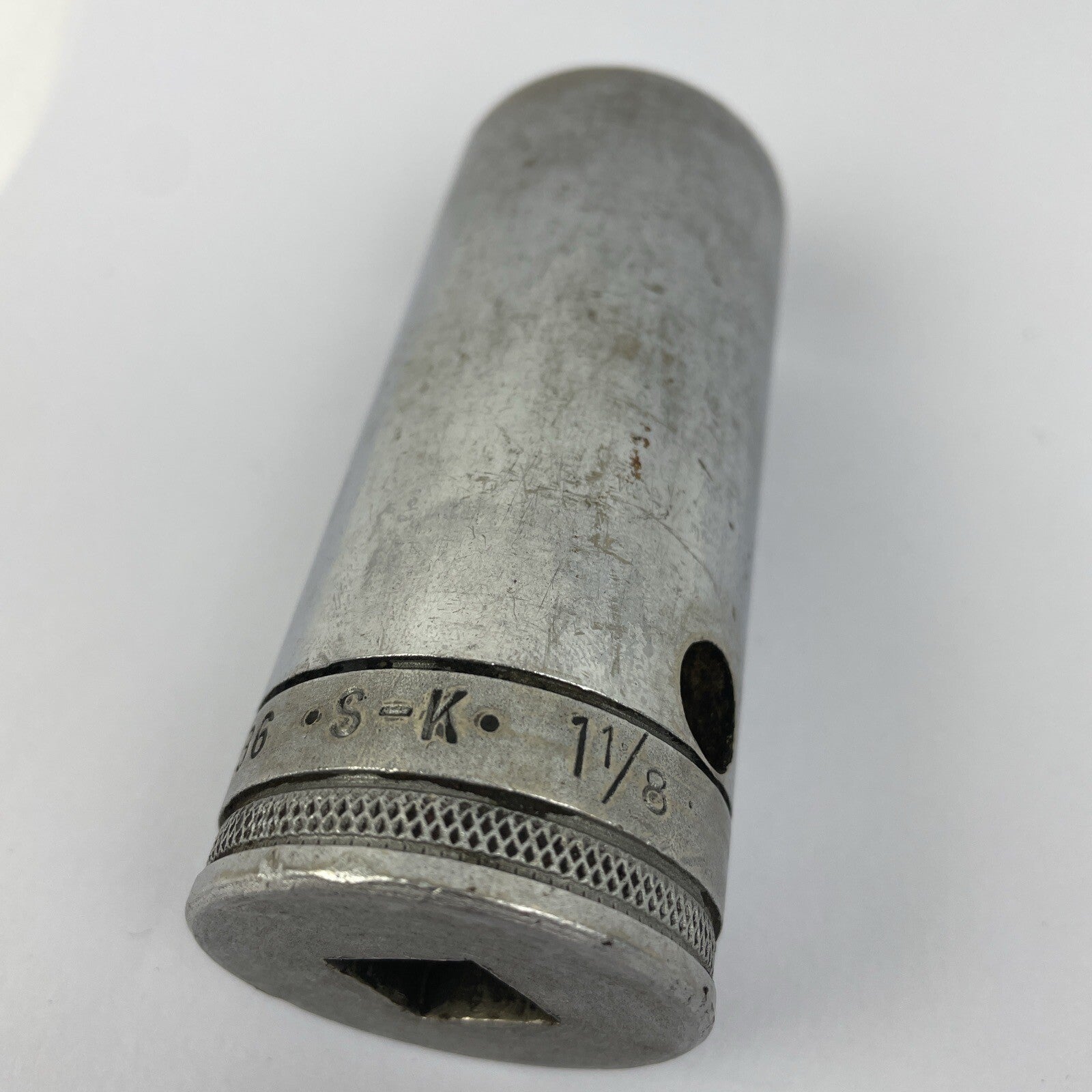 S-K Tools 1/2" Drive 12 Point 1-1/8" Deep Socket # 40836 - Made in the USA