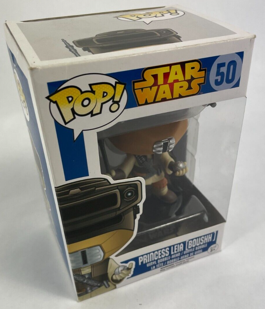 POP Star wars 50 Princess Leia Boushh Bounty Hunter Vinyl Bobble Head Funko