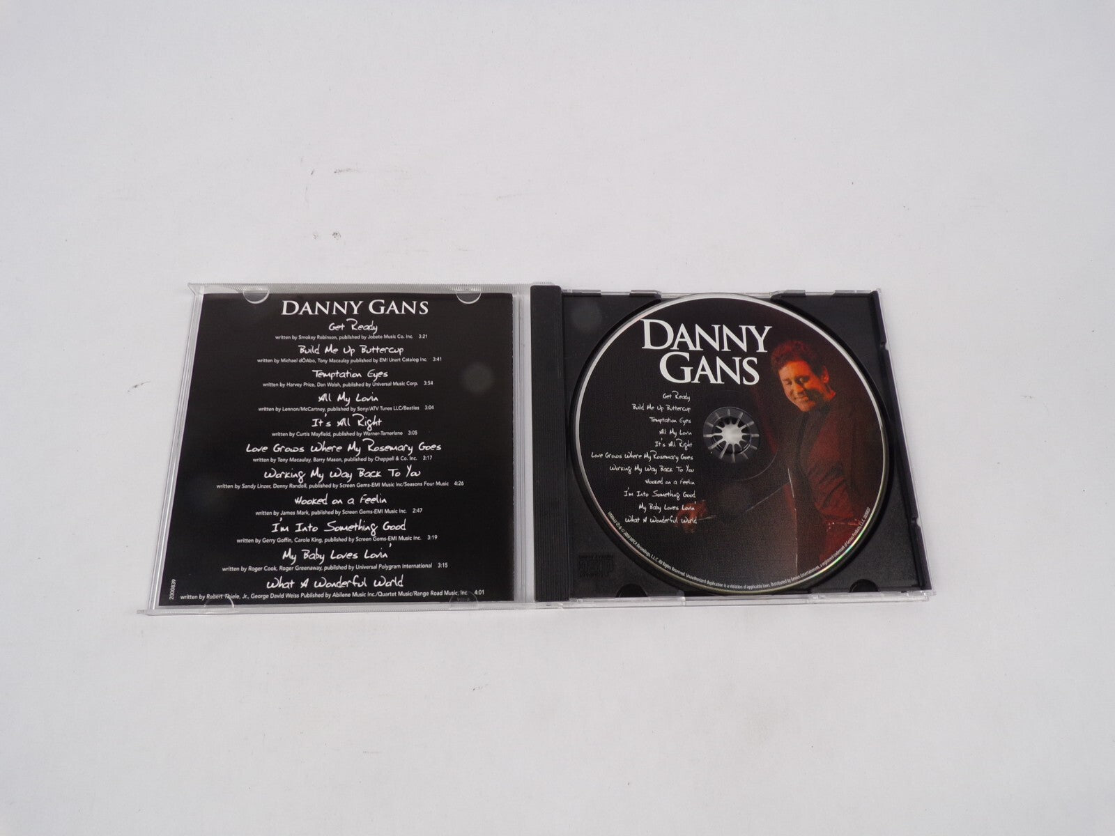 Danny Gans Get Ready Build Me Up Buttercup Temptation Eyes All my Lovin CD#67