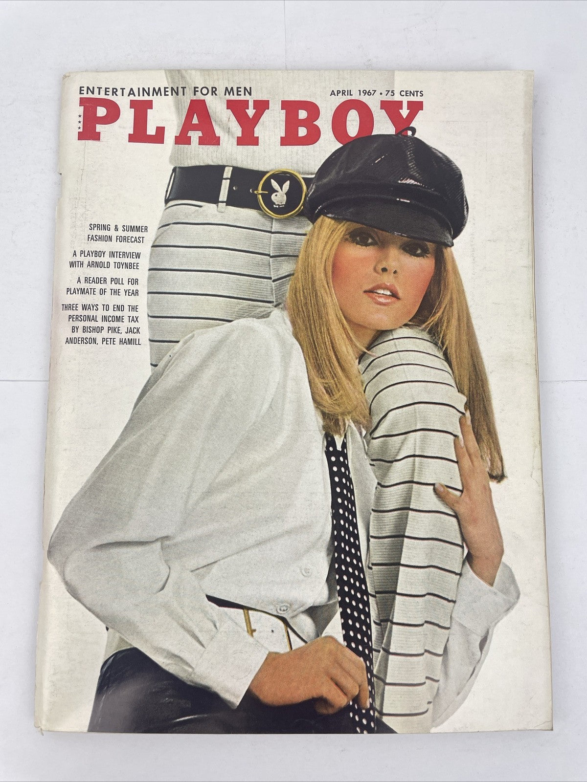 Vintage Playboy Magazine April 1967 Gwen Wong Playmate Centerfold - VGC
