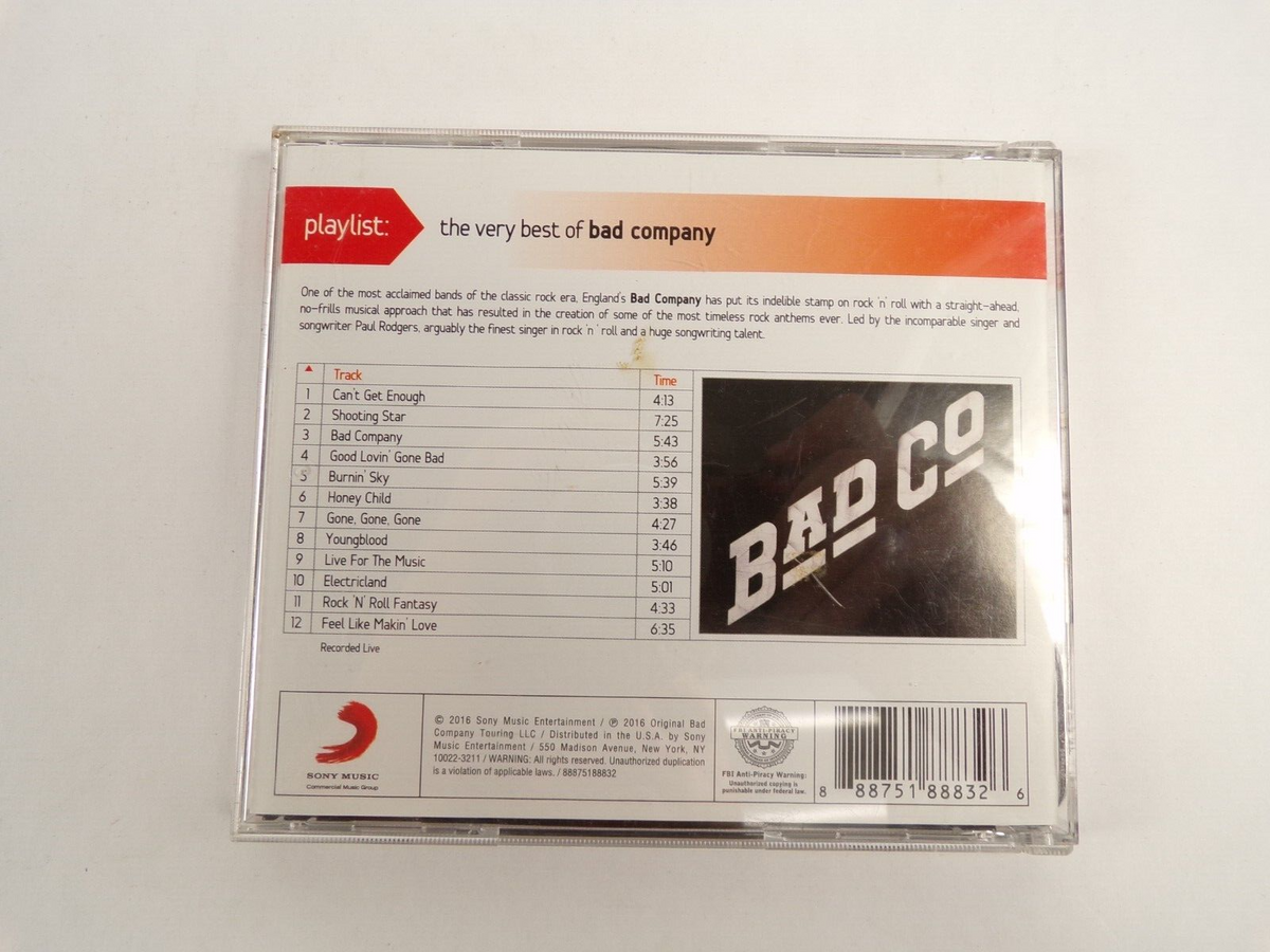 The Very Best Of Bad Company Bad Co Cat Get Enough Shooting Star CD#50