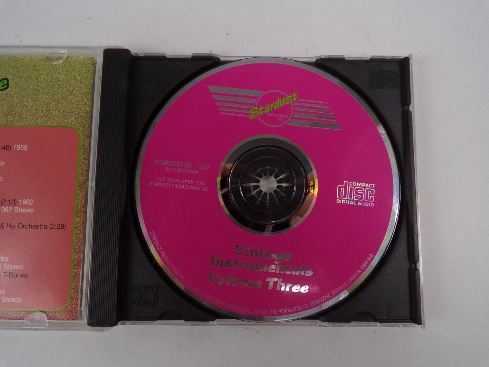 Vintage Instrumentals Volume Three Autumn Leaves Sleep Walk Exodus CD#38
