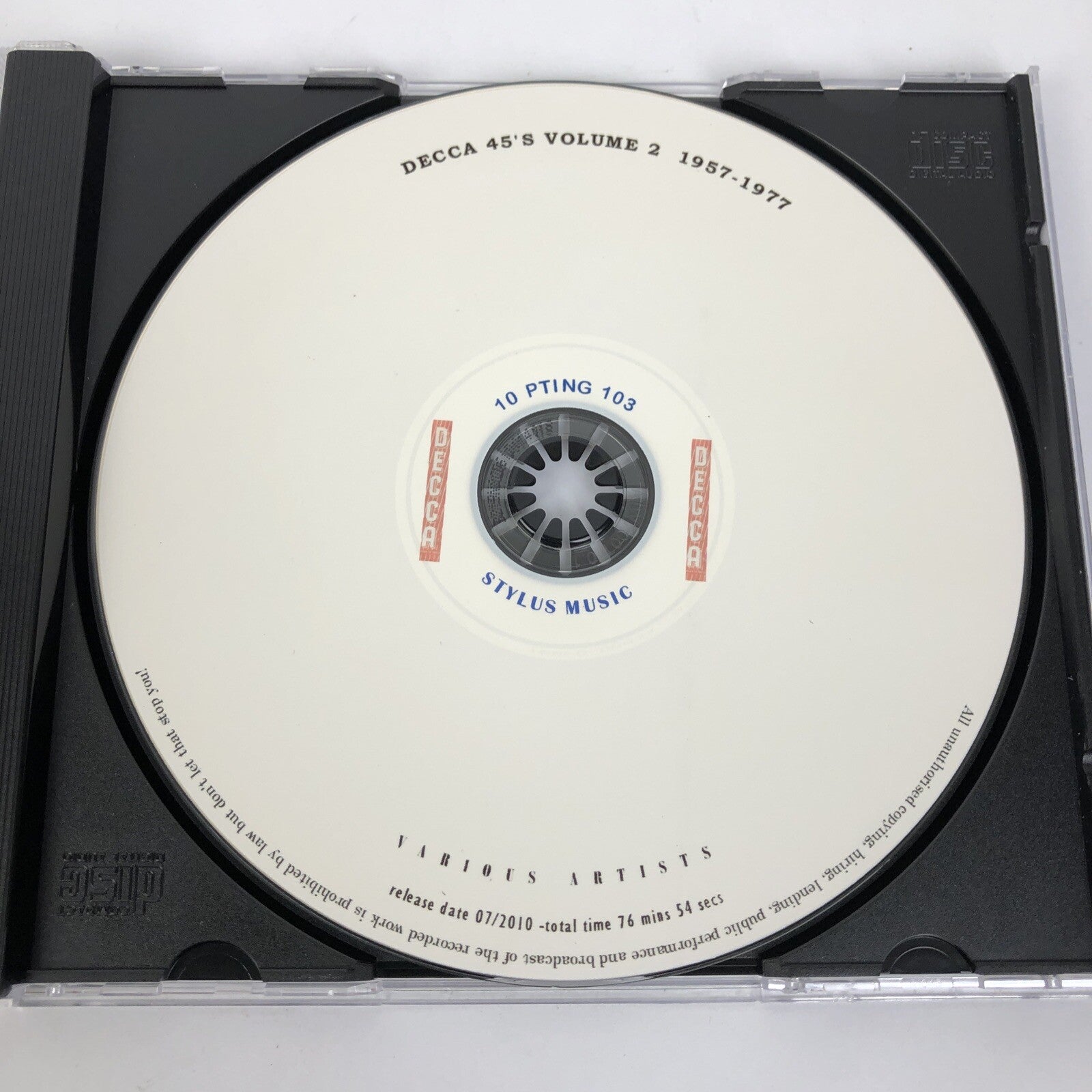 Various Artists : DECCA 45s on CD Volume 2 ( 1957 - 1977 ) CD 28 TRACKS - #7