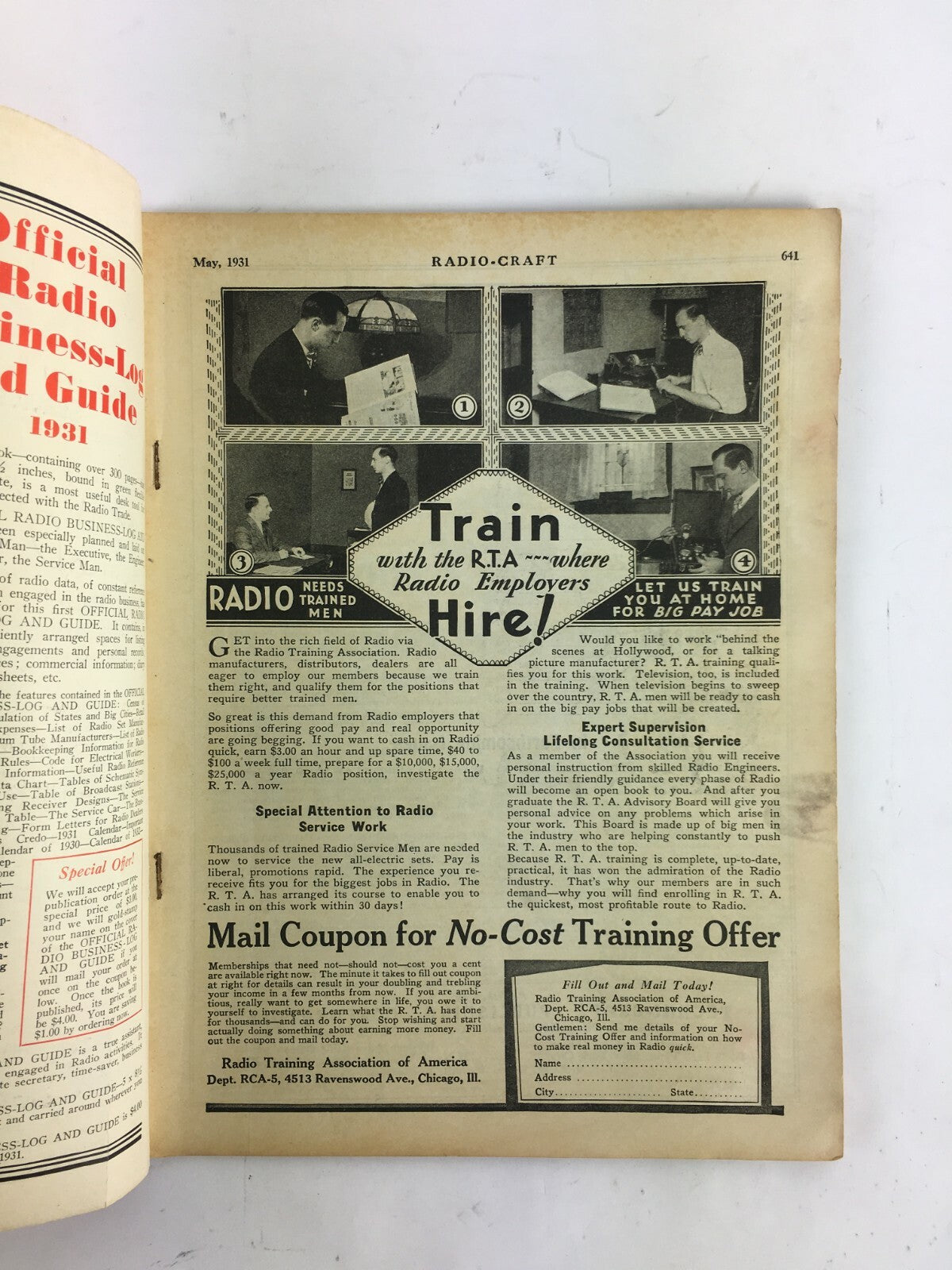 May 1931 Radio Craft Hugo Gernsback Magazine The Radio Sextant Radio Amplifier