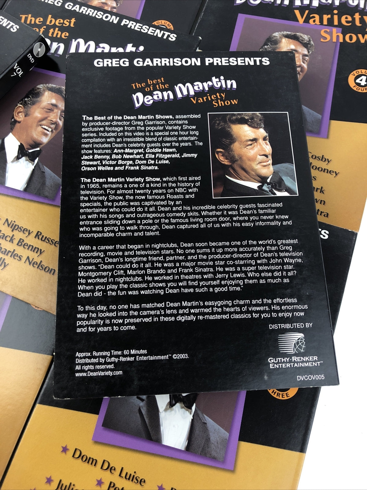 9 x The Best of the Dean Martin Variety Show DVD Set 1,2,3,4,5,6,7,8, SE