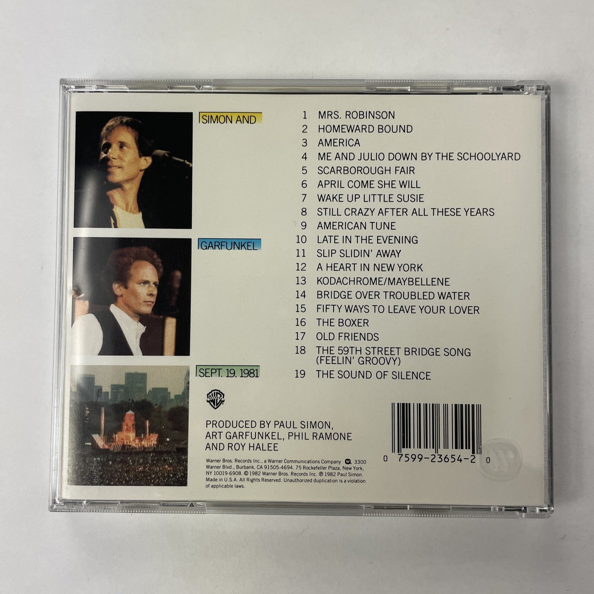 Simon & Garfunkel - The Concert In Central Park CD (1981) #20
