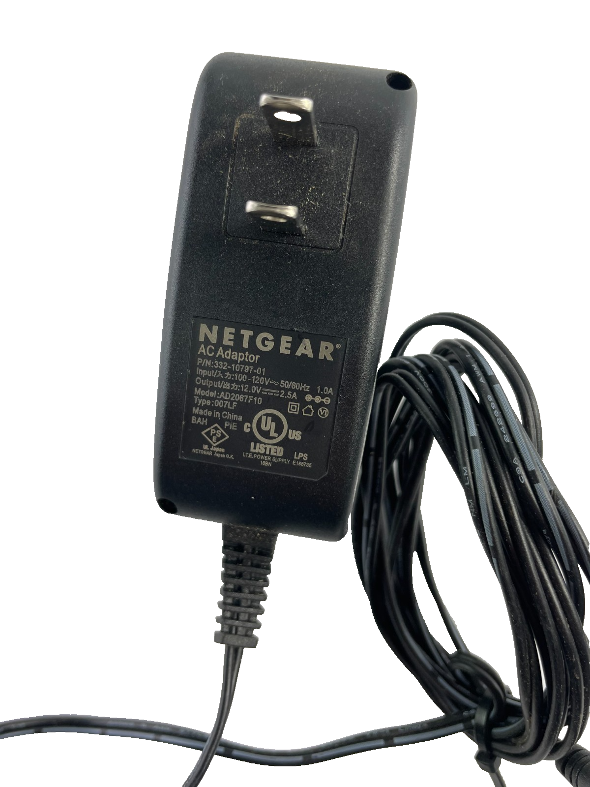 Geniune Netgear Model AD2087F10 Output 12V 2.5A AC Power Supply Adapter #A85