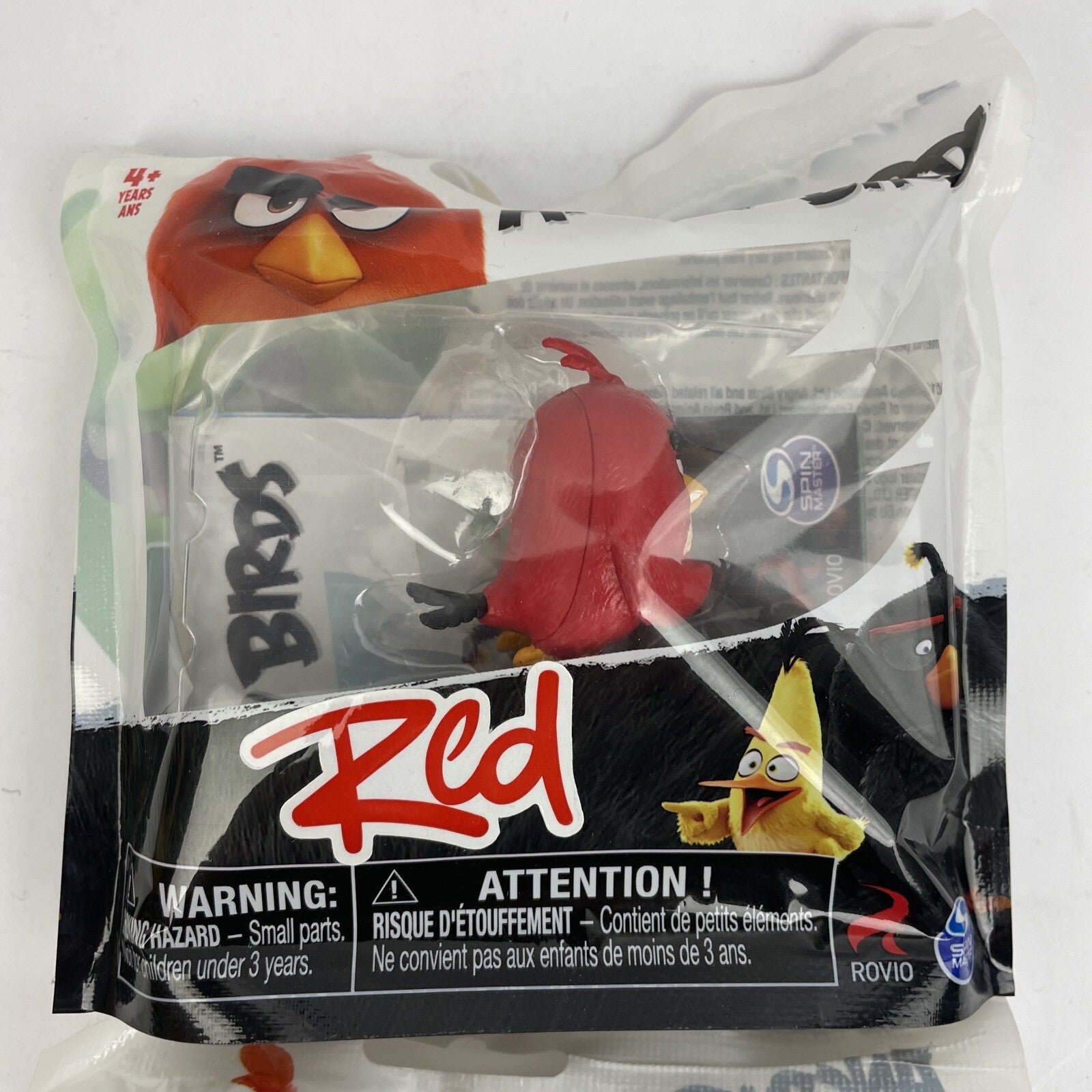 Lot of 2 x Rovio Tiny Toppers ANGRY BIRDS Character Figures RED, Terrence NEW