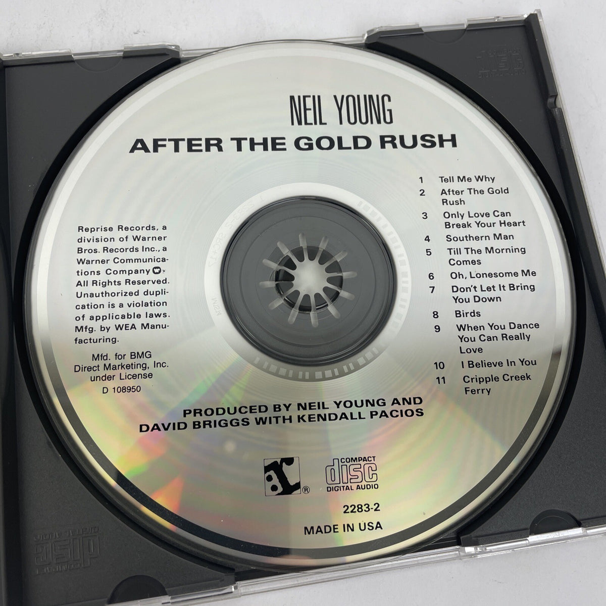 Neil Young : After the Gold Rush Digital Audio CD (1987) Reprise Records