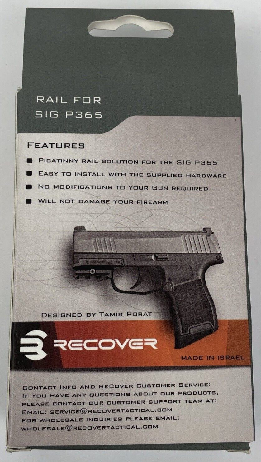 OEM Recover Tactical ZR65 fits perfectly on your Sig Sauer P365 Pistol Hand Gun