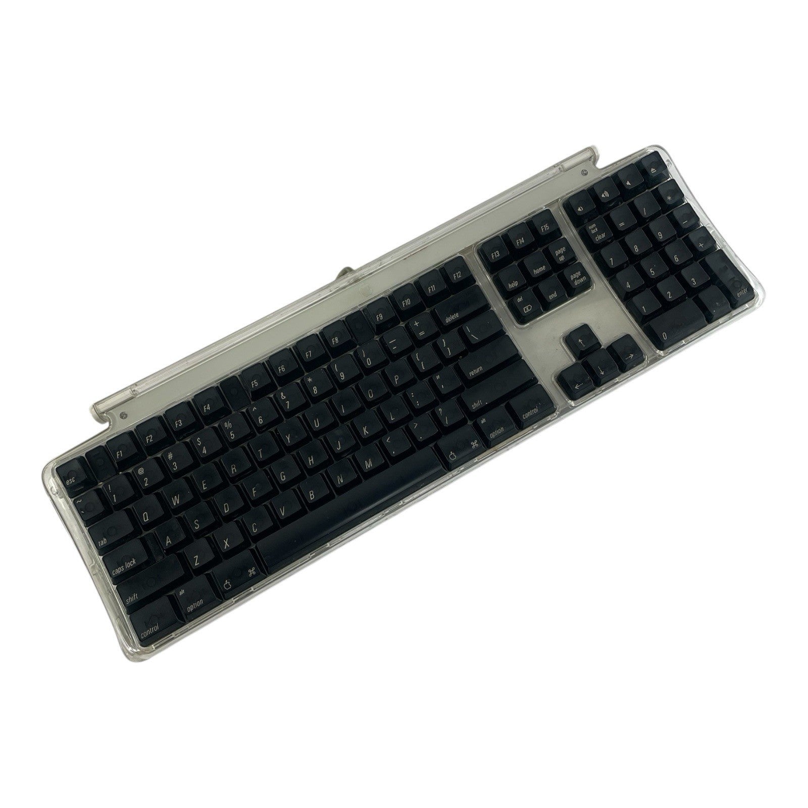 Vintage Apple PRO Keyboard Computer iMac Macintosh M7803 Silver/Clear/Black Keys