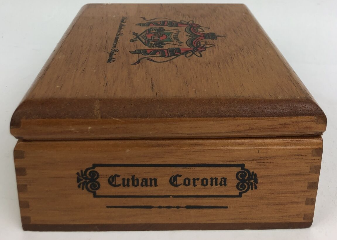 Arturo Fuente Short Story Wood Cigar Box Jewelry Trinket Trapezoid Dominican Rep