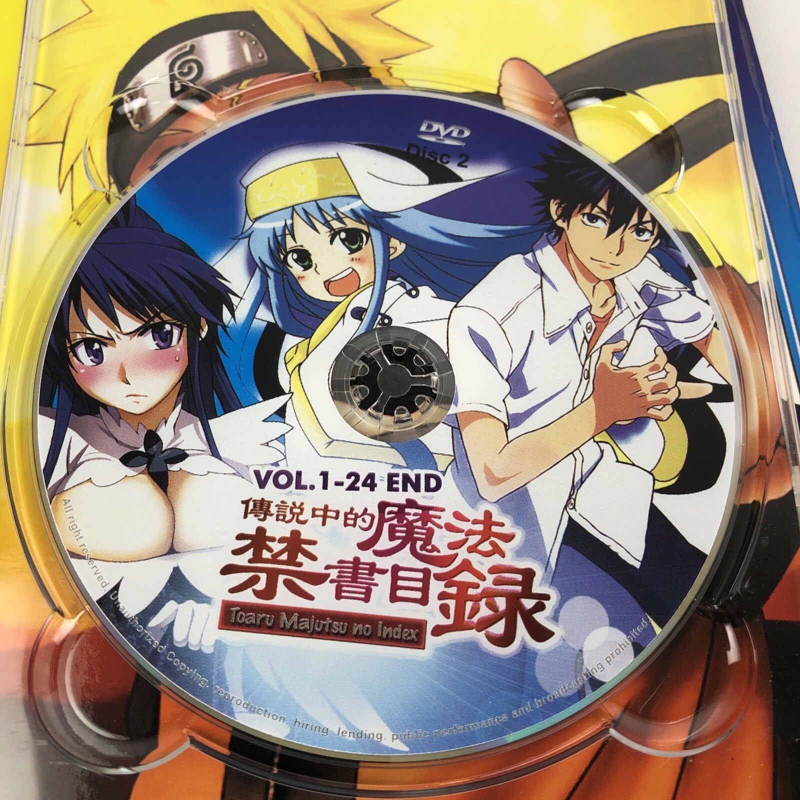 DVD Video ANIME Toaru Majutsu No Index Vol. 1 - 24 End - MINT DISCS GUARANTEED