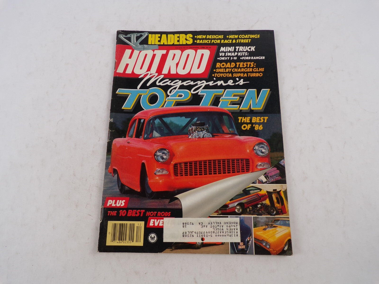 July 1987 Hot Rodding Magazine Headers Magazine's Top Ten Mini Truck V8 Swap