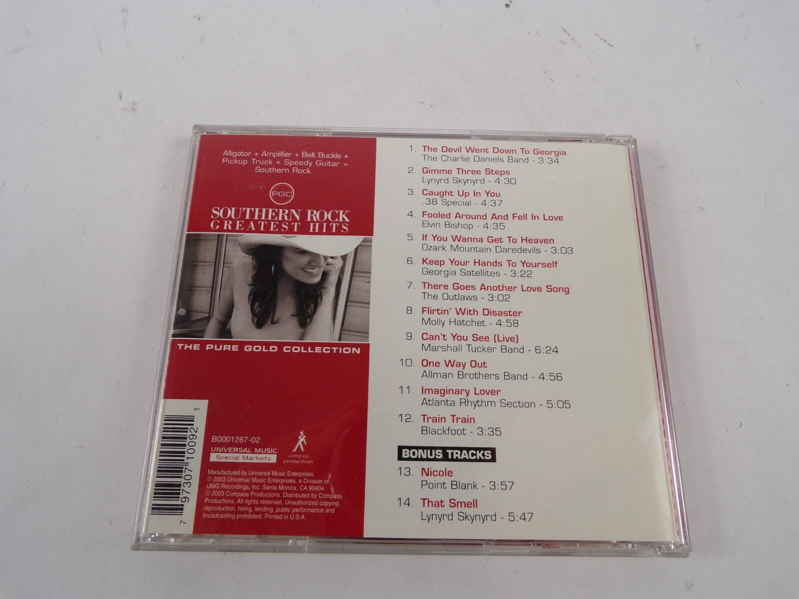 Southern Rock 14 Greatest Hits The Original Hits The Pure Gold Collection CD#16