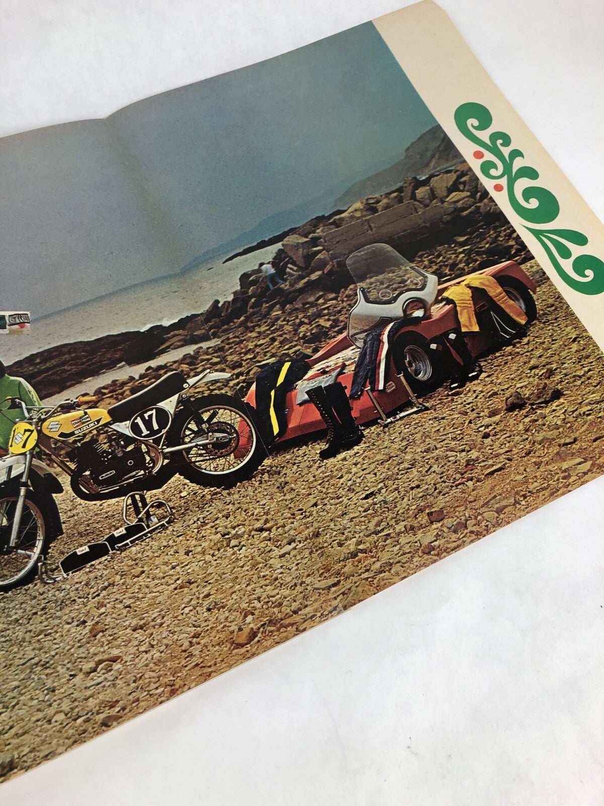 Cycle Guide Magazine Xmas MXer Project Suzuki December 1973 *VGC* 4 Page Poster