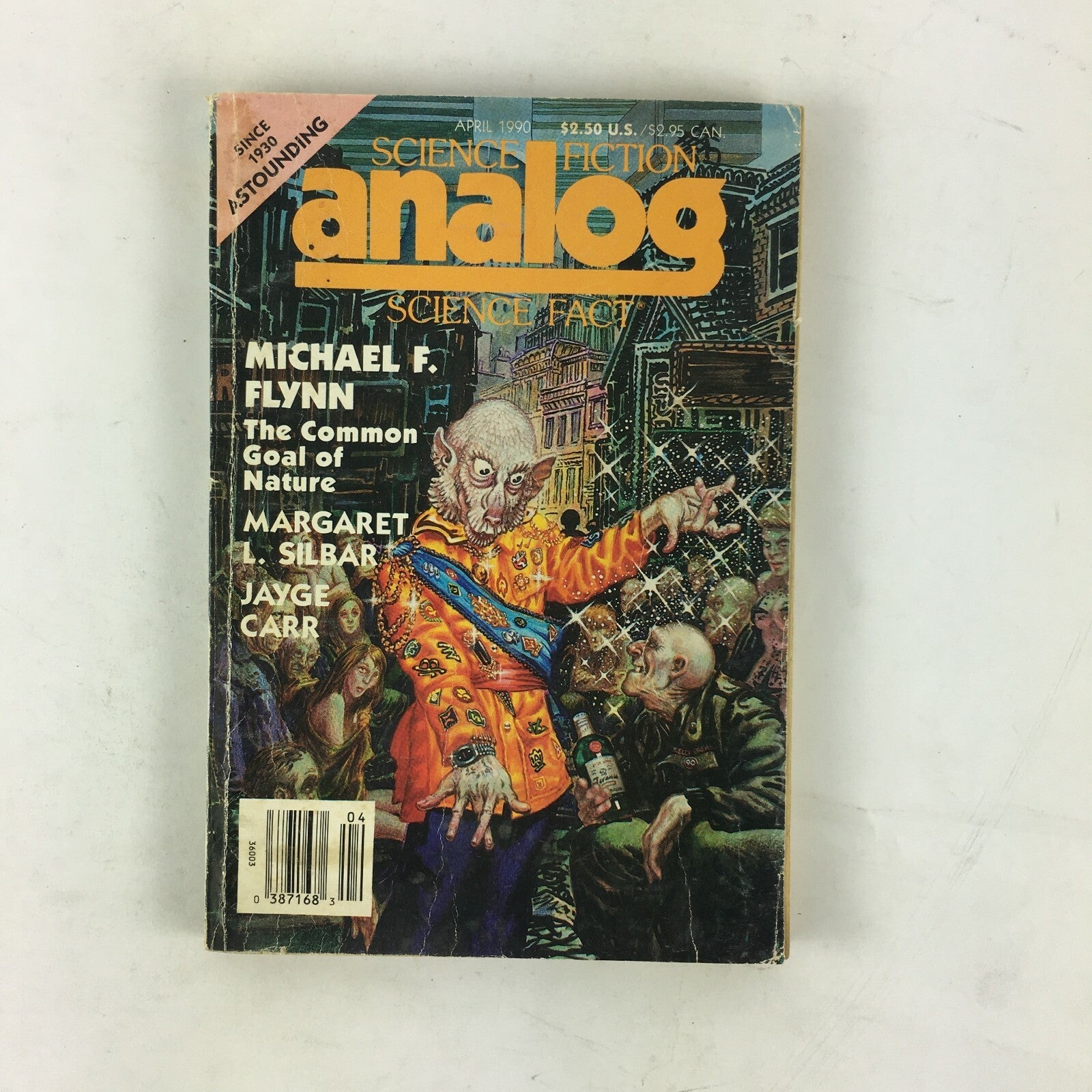 April 1990 Analog ScienceFiction Fact MagazineMichael F. Flynn Margaret L.Silbar