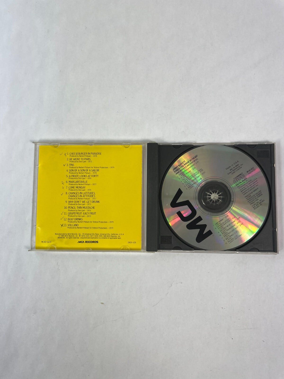 Jimmy Buffett Cheeseburger In Paradise Fins Son of a Son of a Sailor CD 53