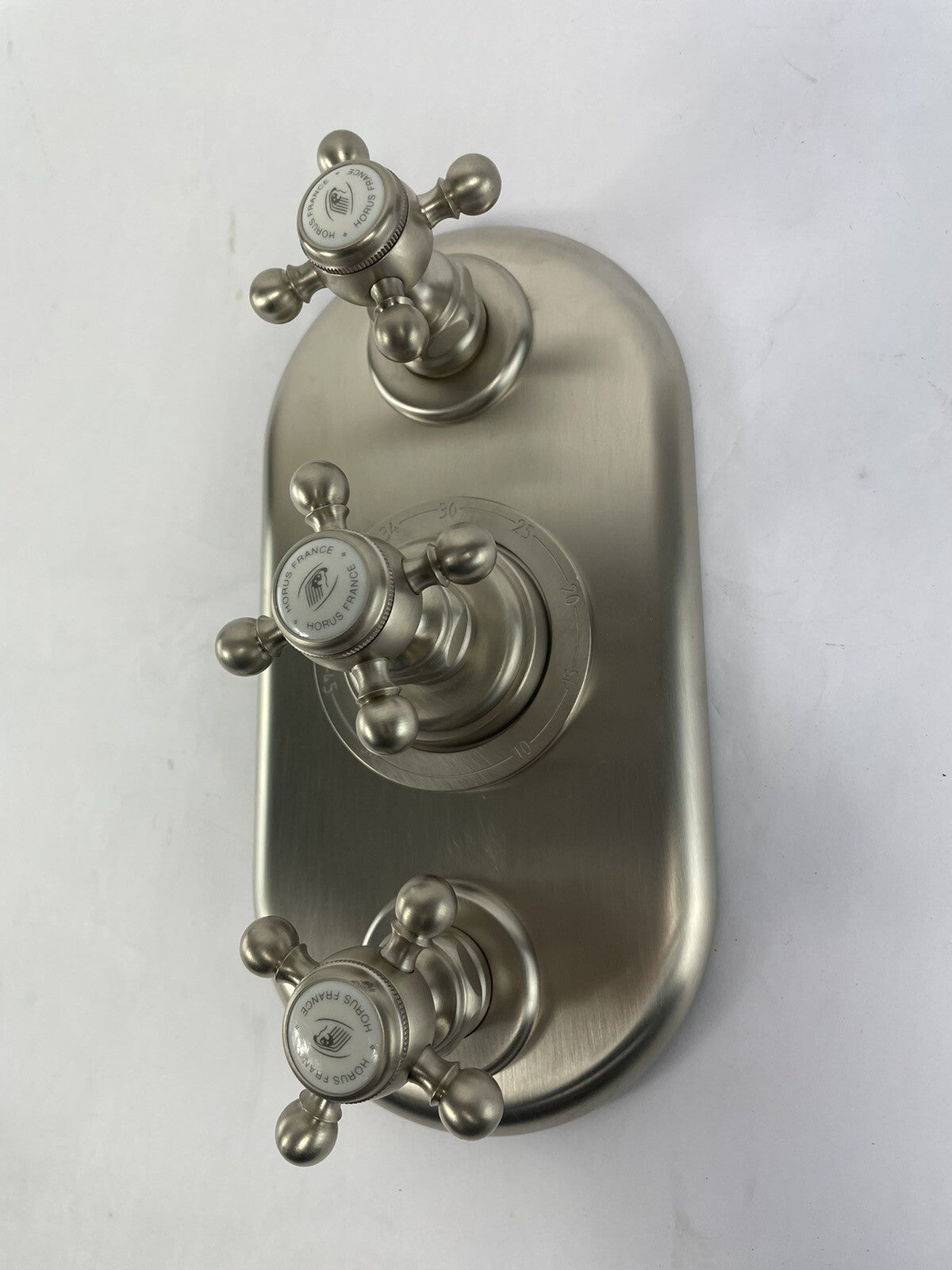 Horus France Julia 527 matte nickel thermostatic shower valve trim