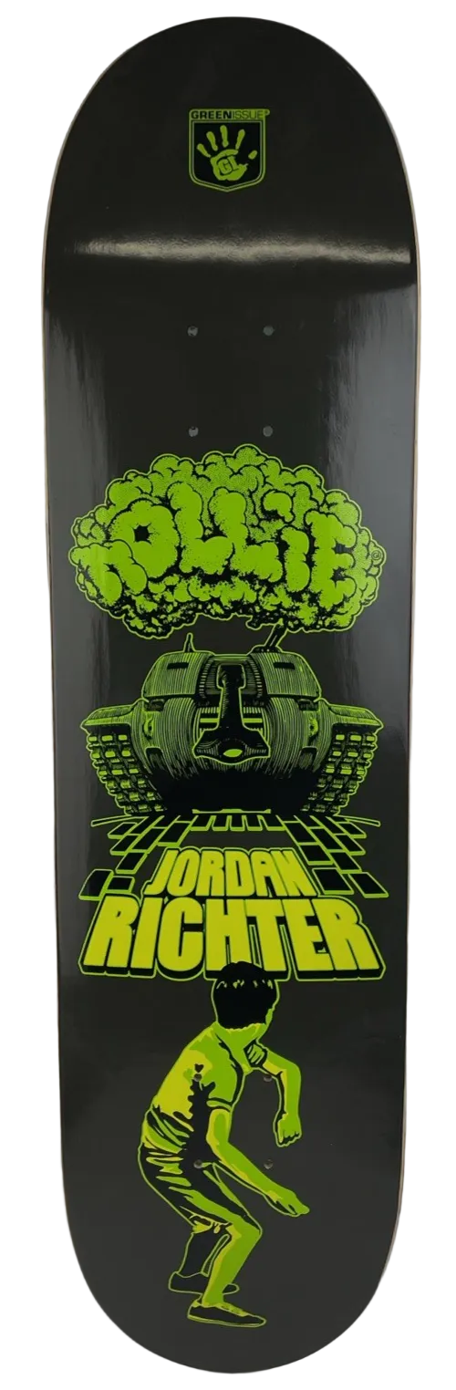 Jordan Richter Signature GREEN ISSUE Nollie North Graphic Skateboard Deck 8.25"