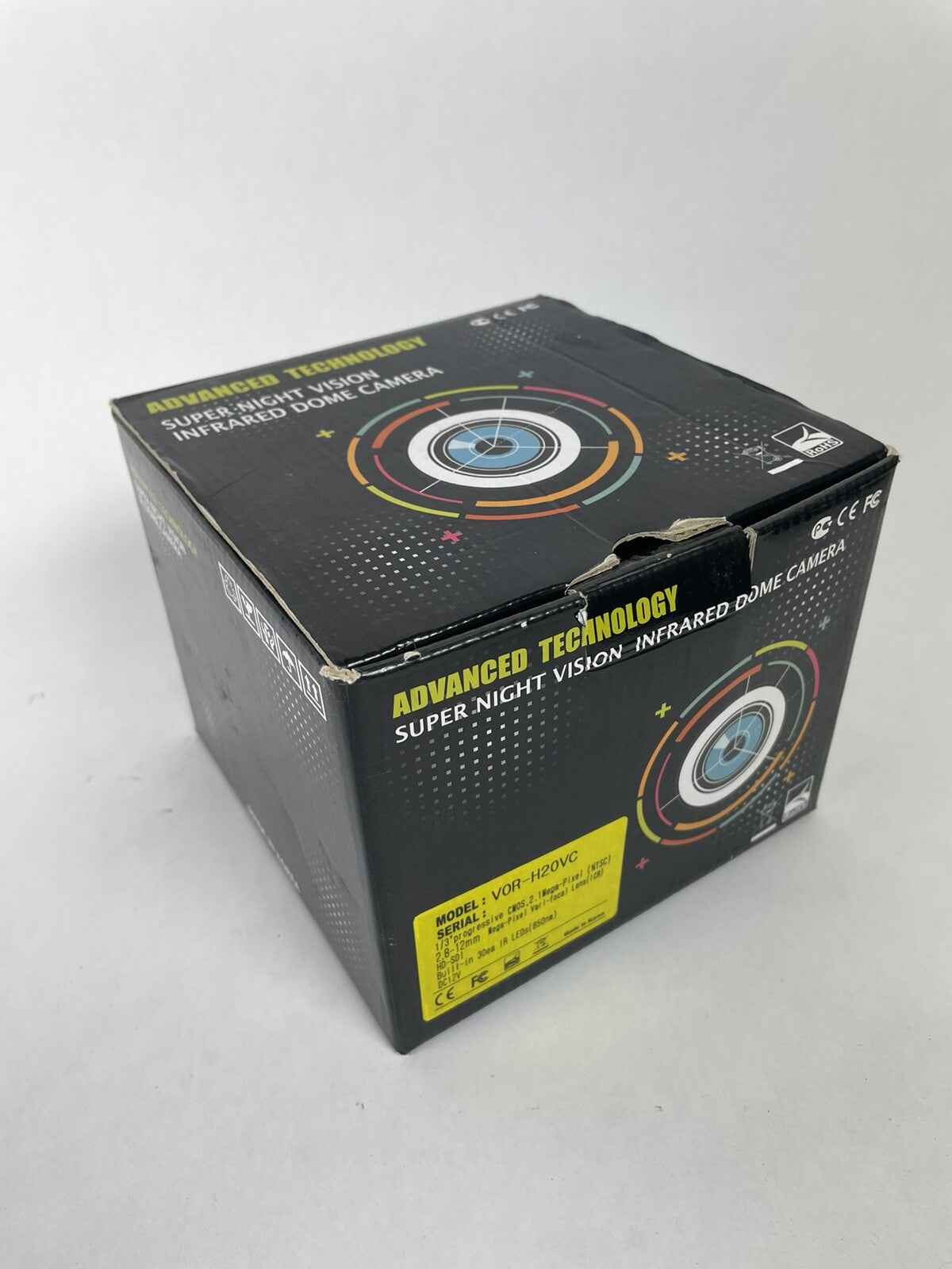 Advanced Technology Video VOR-H20VC Dome Camera Day / Night Vision Infrared