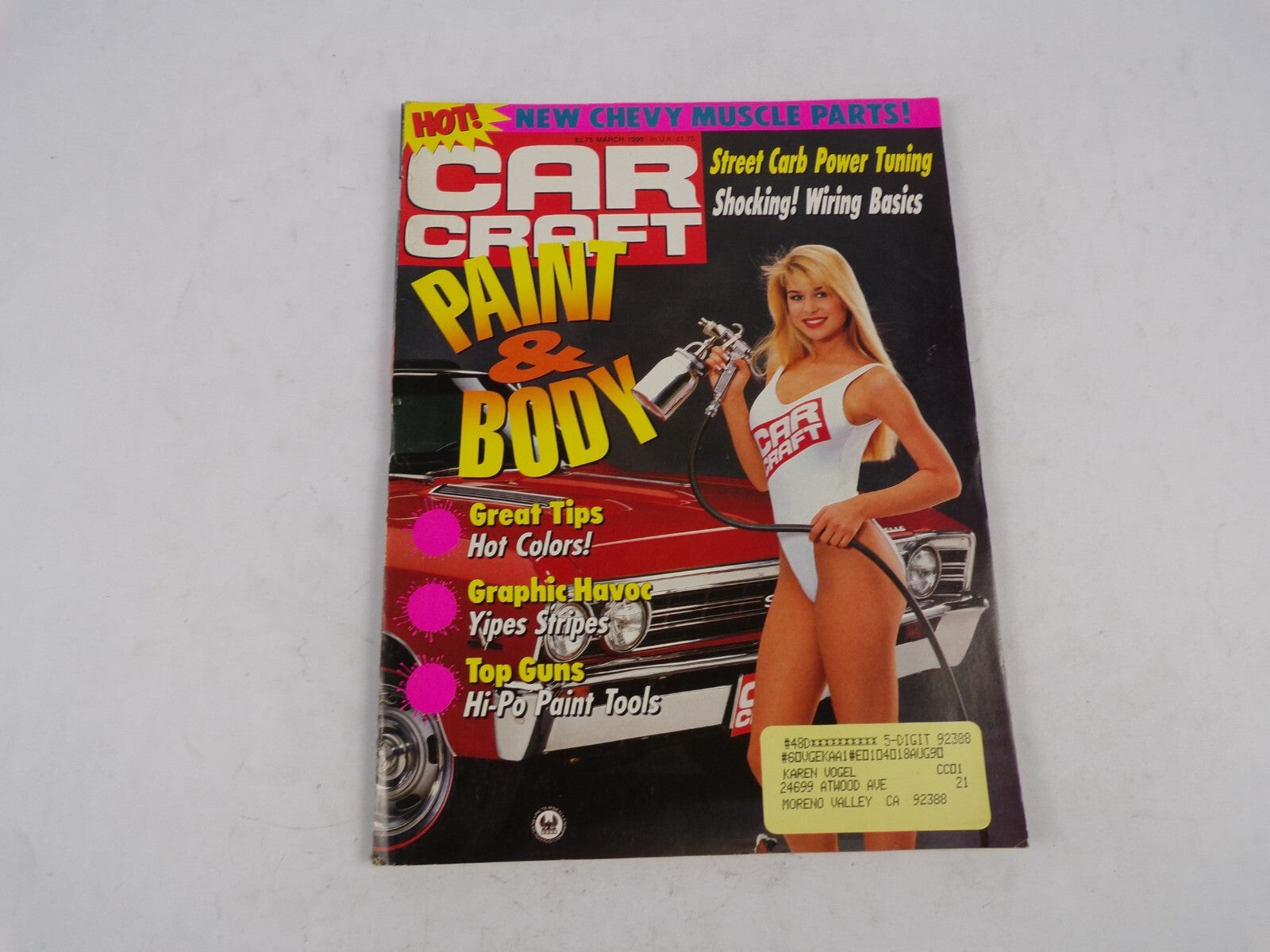 March 1990 Car Craft Paint & Body New Chevy Muscle Parts! Street Carb Power Tuni