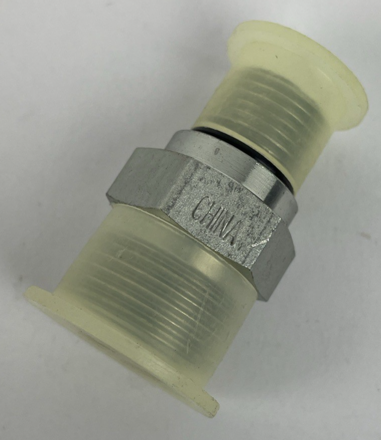 NOS OEM Parker Hydraulics 8-6 F5OLO-S Straight Thread Connector w Seal Lok
