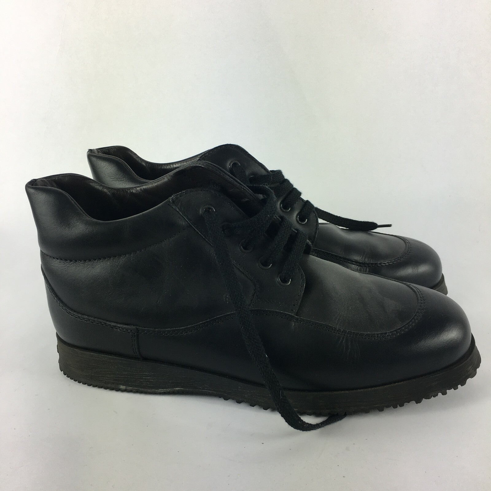 Genuine Hogan Stylish Brogue Style Black Shoes for Men Size 10