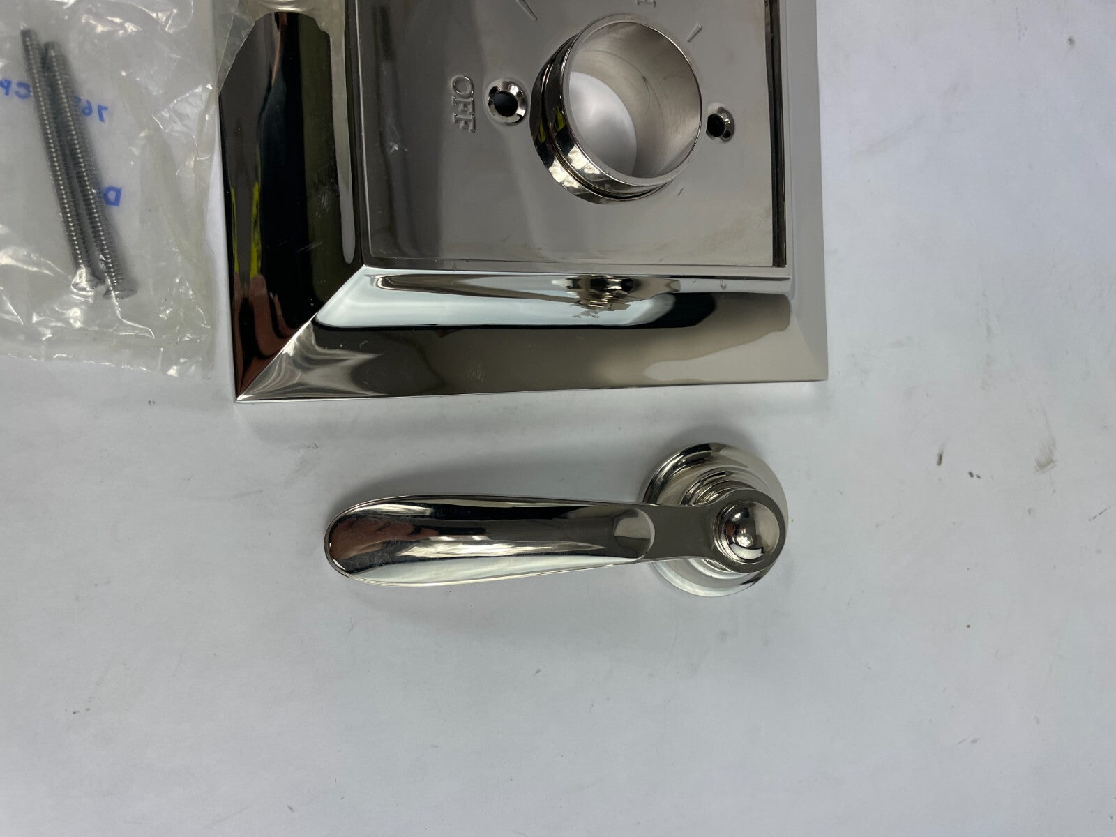 Kohler Finial T309-4P-SN polished nickel Rite-Temp valve trim with lever handle